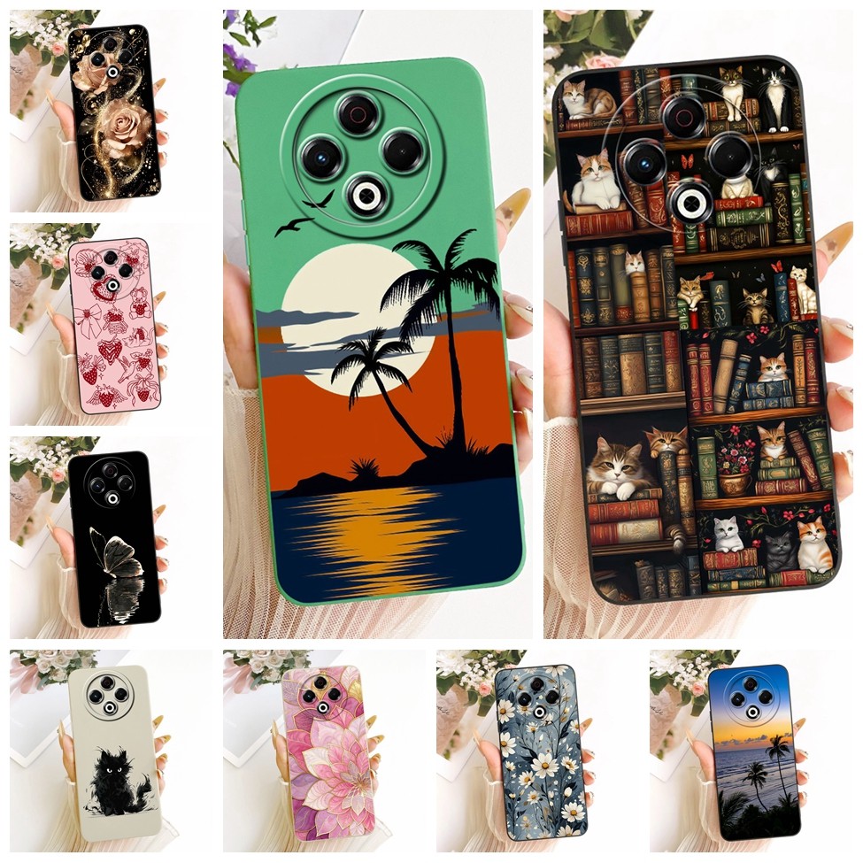 Tecno KL6 Vỏ Tecno Spark 30 Cover Hoạt Hình Thời Trang Dễ Thương Ngộ nghĩnh Sơn Silicon Vỏ Điện Thoại Techno Spark 30