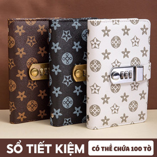 Sổ tiết kiệm đựng tiền cao cấp – Khóa bảo vệ chắc chắn, 100 trang giấy dày, kiểu dáng đẹp mắt và sang trọng