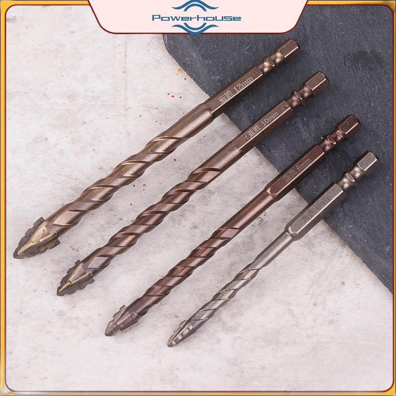 Mũi khoan răng cưa bốn lưỡi được nâng cấp điện để khoan gạch và bê tông Mũi khoan điện đặc biệt có độ cứng cực cao.