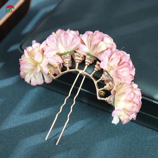 Kẹp tóc handmade lụa hoa, phù hợp cho tiệc cưới và váy dạ hội