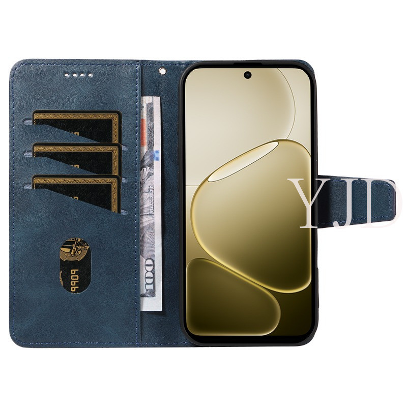 Ốp Lưng Cho OPPO A6 A6X Khe Cắm Thẻ Da Vuông Dây Đeo Tay Chống Rơi Vỏ Điện Thoại