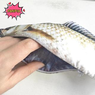 ⚡12h⚡[PNPIA] Túi đựng bút cá chép Crucian Hình dạng cá thực tế Túi đựng bút chì có khóa kéo Trở lại trường học Túi đựng bút chì VN