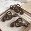 1 / 2 Chiếc - Musical Note Tóc Vuốt Kẹp Nữ Mờ Lớn Mobius Hình Vòng Móng Vuốt Tóc Phong Cách Tinh Tế Hàng Ngày Quà Tặng Phụ Kiện Tóc
