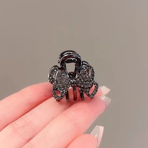 Hàn Quốc Tinh Tế Kim Cương Giả Nơ Lấy Kẹp Kích Thước Cá Mập Kẹp Nổ Kẹp Top Kẹp Nửa Kẹp Tóc Mũ Đội Đầu
