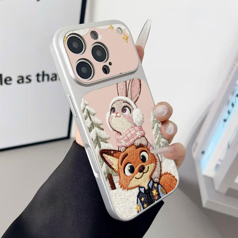 Ốp lưng iPhone Judy & Nick Pattern Bao da mềm cao cấp đựng máy ảnh - iP7/8/X/XS/XR/11/12/13/14/15/16/17/Plus/Air/Pro/Max