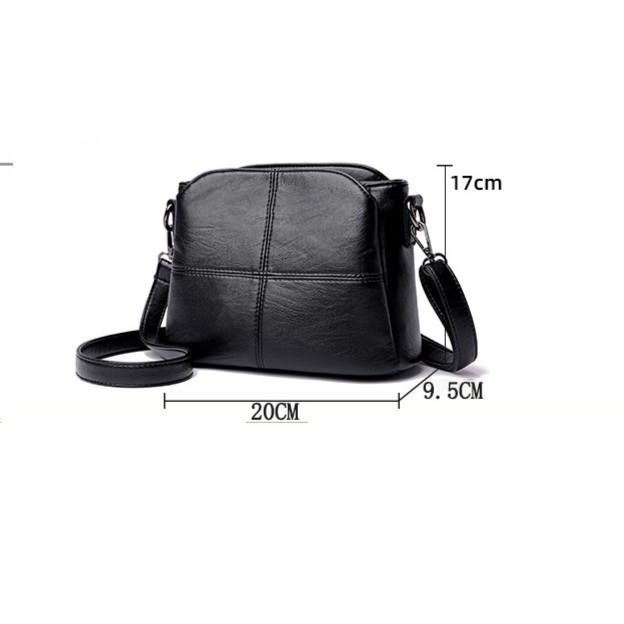 Túi đeo chéo nữ dáng vuông da mềm nhiều ngăn cao cấp dành cho tuổi trung niên MUN STORE TAE20