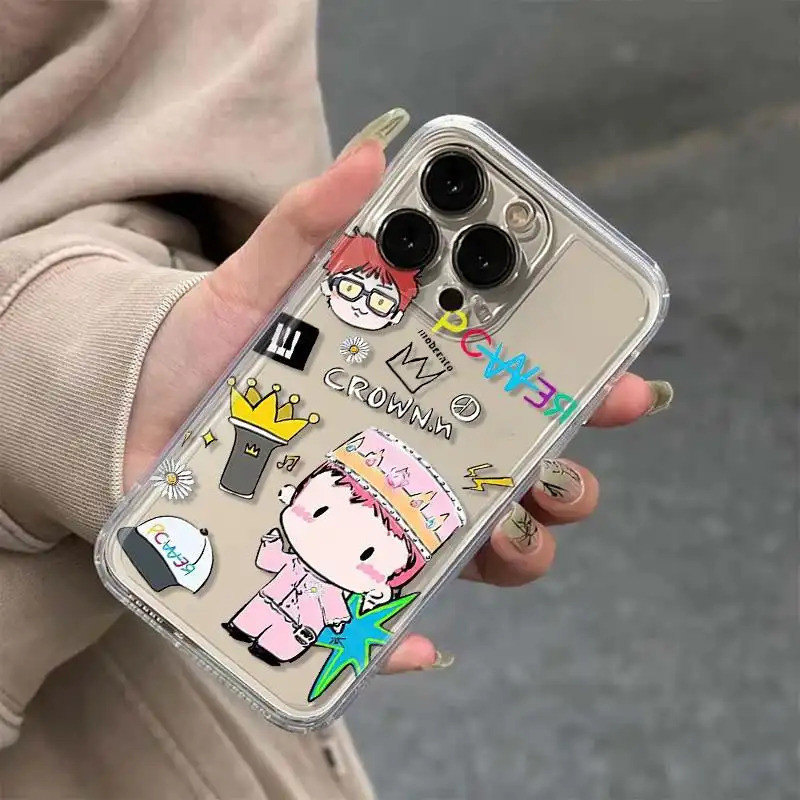 Ốp lưng chống sốc G-Dragon Q-version thiết kế phong cách cá tính độc đáo Bảo Vệ Camera Cấp iPhone 17/16/15/14/13/12/11 M