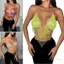 Exhila Nữ Shines Kim Cương Giả Bể Fishnet Lưới Áo Ngực Crop Áo Câu Lạc Bộ Đêm Tiệc Raves Trang Phục Nhìn Xuyên Qua Camisole T