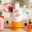 Máy ép trái cây cầm tay SUIT 1400ML với động cơ 80W cho đồ uống và lắc màu xanh trắng