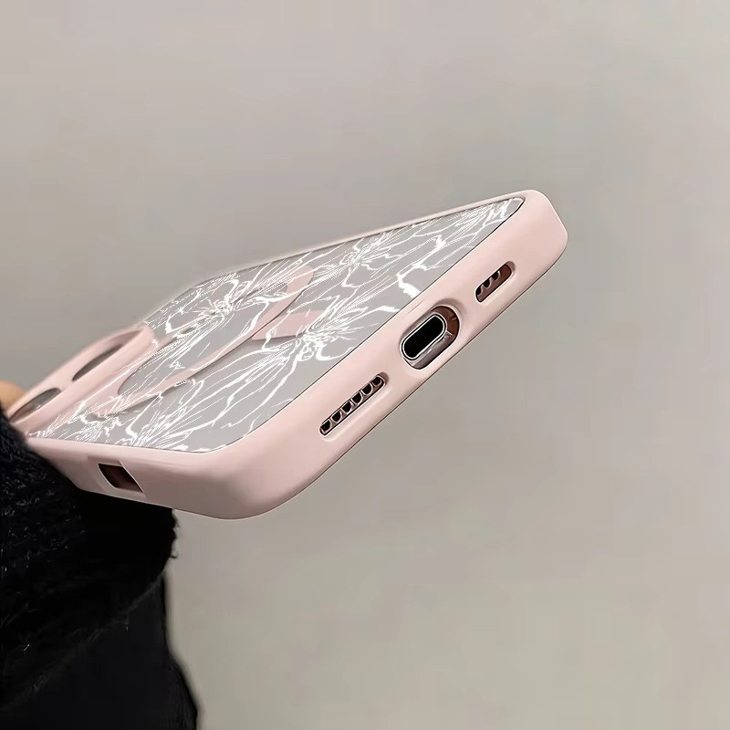 Ốp từ tính thiết kế hoa dập nổi nghệ thuật và tươi mới cho Samsung S26 S25 S24 Ultra S23 FE S25 Plus A17 A37 A57 Vỏ chống sốc trong suốt
