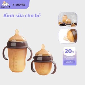 iiko Bình Sữa PPSU Cho Bé Chống Sặc Chống Đầy Hơi Núm Ti Siêu Mềm Cao Cấp