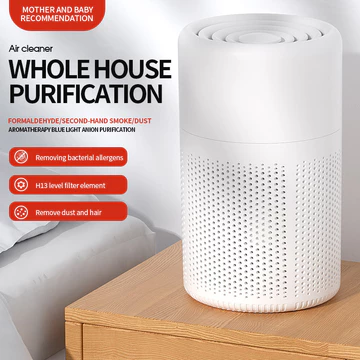 Máy lọc không khí để bàn Mini HEPA lọc không khí tinh khiết với hương thơm Máy lọc Ion âm