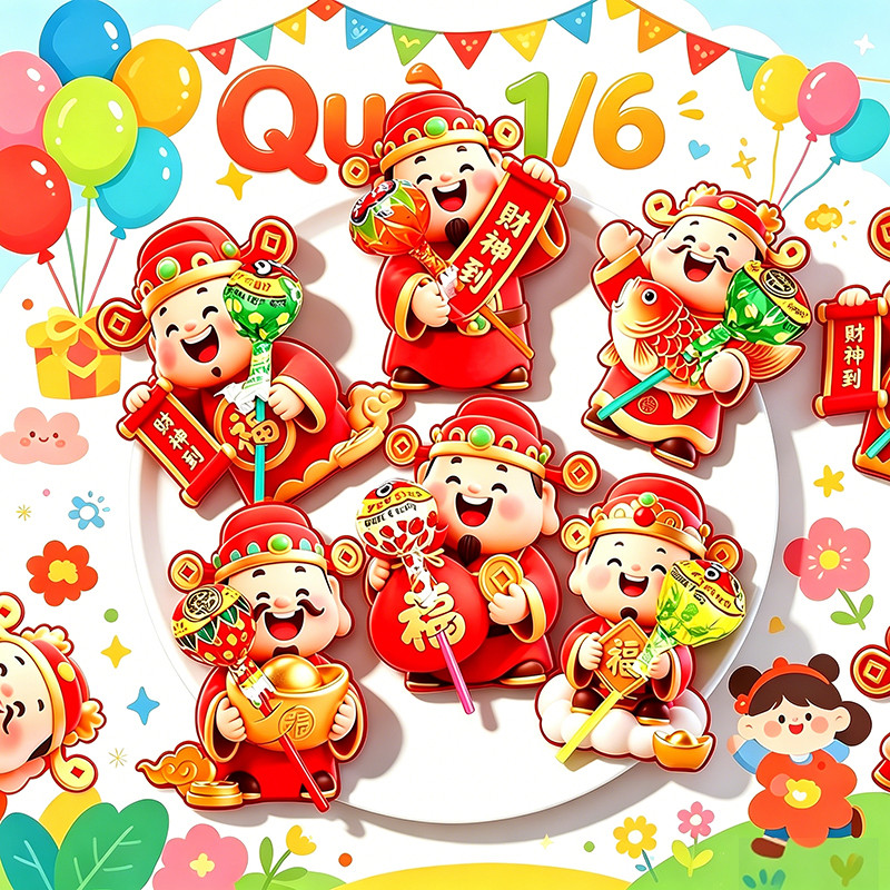 Giấy bọc thẻ cài kẹo mút Dễ Sử Dụng, Phù Hợp Mọi Dịp, Hình Kẹo, Hình Hoa, quà tặng nhật 1/6