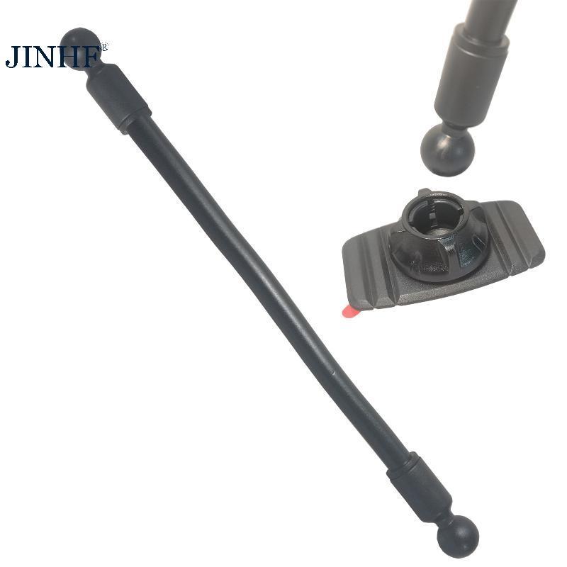 JINHF Giá đỡ điện thoại trên ô tô có thể điều chỉnh Đầu bi kép Thanh mở rộng Giá đỡ chiều dài Phụ kiện cánh tay cho bảng điều khiển Góc nhìn tốt nhất HOT