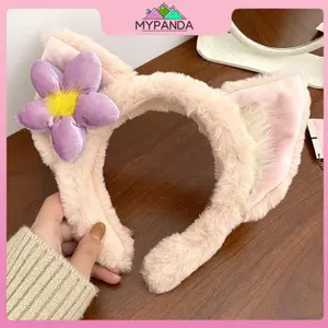 MYPANDA Kawaii Linabell Fox Stellalou Duffy Dây buộc tóc sang trọng Nơ nhỏ Bắt dây buộc tóc Bộ sưu tập tai hồng Khu nghỉ mát Thượng Hải.