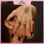 MYPANDA Skeleton Tay Vòng Tay Trang Sức Halloween Trang Trí Đầu Lâu Đồng Hồ Tay Dành Cho Nữ Punk Goth Vòng Tay Nhẫn Trang Sức Halloween Cosplay.