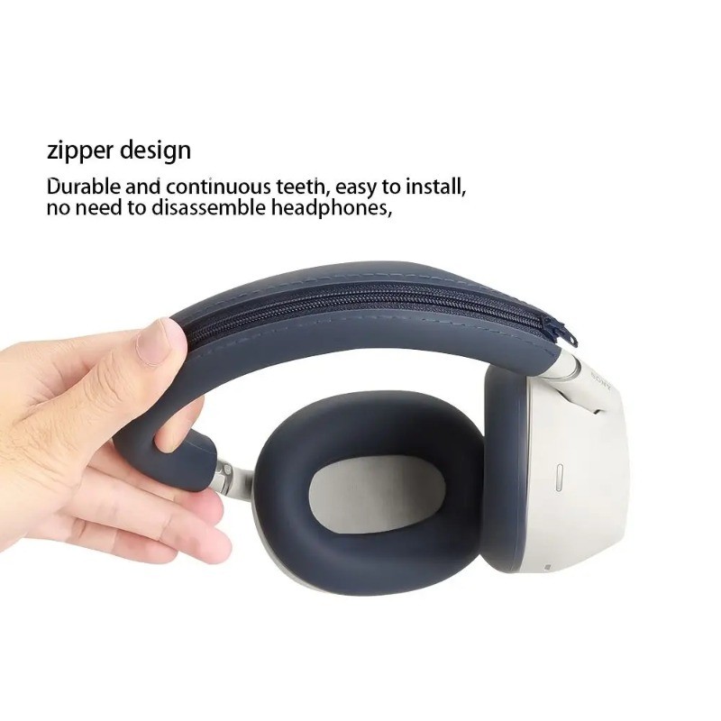 Dành Cho Sony WH-1000XM6 3in1 Vỏ Mềm Silicon Thân Thiện Với Da Cho Tai Nghe Sony Chống Mòn Bịt Tai Bảo Vệ Tai Nghe Headbeam Vỏ