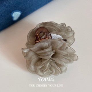 Yoing / Matte Sợi Hoa Bóng Nhỏ Kẹp Hoa Hồng Kẹp Tóc Cao Cấp Tinh Tế Nhỏ Kẹp