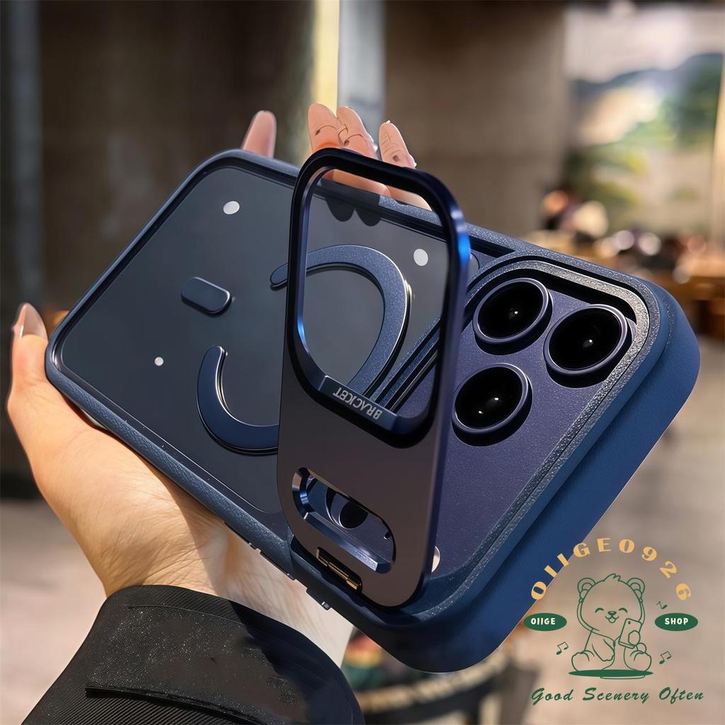 【 Ốp lưng iPhone17 】 Giá đỡ ống kính dạng lỏng nhạy cảm với da từ tính Vỏ điện thoại iphone17 Pro Max 16 15 14 13 cho vỏ iPhone Vỏ mềm silicon TPU chống sốc