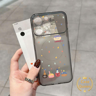 Tương thích cho iPhone 17 15 16 13 11 14 12 Pro Max 14 Plus Full Màn Hình Đầy Màu Sắc Chấm Bi Họa Tiết Hoạt Hình Corning Case