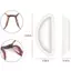 JCSYFAC 4 Cặp Kính Miếng Lót Mũi Dính Silicone Miếng Đệm Mũi Chống Trơn Trượt Mỏng Miếng Đệm Mới