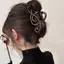 Mobius Strip Shape Da Báo Vuốt Tóc Kẹp Nhạc Lớn Ghi Chú Kẹp Tóc Thời Trang Giữ Mạnh Quà Tặng Cho Thi Tóc Mới