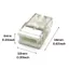 DAYBREAK 50 Đầu nối dây nhanh Mini, Tiếp xúc bằng đồng 2 / 3 / 4 / 5 cổng đẩy vào khối đầu cuối, Vỏ thép không gỉ Vỏ nhựa trong suốt Đầu nối dây điện
