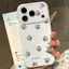 Ốp lưng iPhone 16 Pro Max dấu chân mèo trong suốt cao cấp không bám bụi