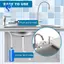 Dành cho máy bơm phân phối xà phòng tích hợp bên dưới có giá đỡ bọt biển & bộ ống nối dài cho bồn rửa nhà bếp Bạc