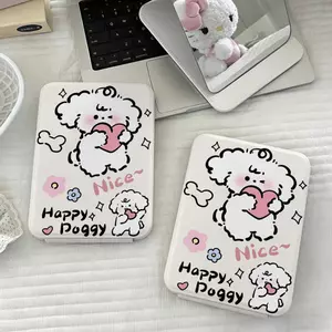 Chó bông vui vẻ Chất liệu bền đẹp, kiểu dáng hiện đại Gương trang điểm gấp cao cấp