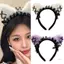 Ở Lại Giáng Sinh Băng Đô Quấn Tóc Ren Nơ Mèo Tai Anime Băng Đô Nữ Clubwear Hairhoot