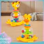 < Pluscloth > Đồ chơi báo chí hình con hươu cao cổ hoạt hình cho trẻ em – Bóng nhảy xoay Đồ chơi giáo dục tương tác cho trẻ mới biết đi Bé trai Bé gái – Quà tặng chơi học tập vui nhộn Phim hoạt hình Tiger T