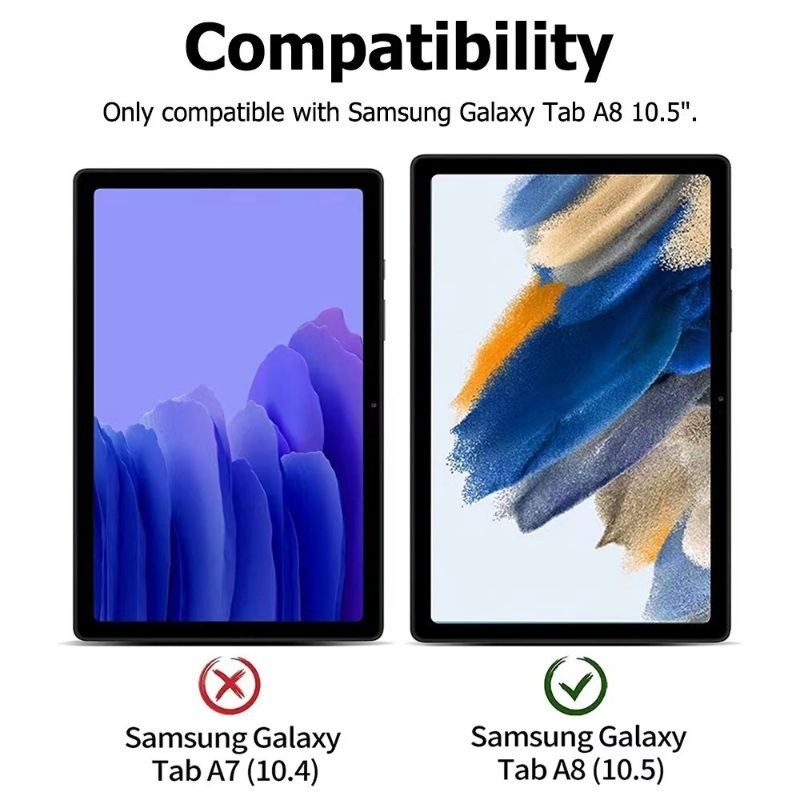 1-2 Chiếc Dành Cho Samsung Tab A7 A8 A9 A9 + A11 A11 + Lite 8.7 10.4 10.5 11.0 Kính Cường Lực Ánh Sáng Xanh Bảo Vệ Màn Hình Máy Tính Bảng HD Bảo Vệ
