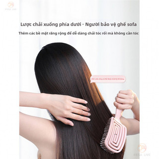 Lược Đệm Không Khí Lông Tơ Cao Đầu Lâu Massage Cong Xương Lược Nam Nữ Lược Tóc Khô Ướt Đa Năng