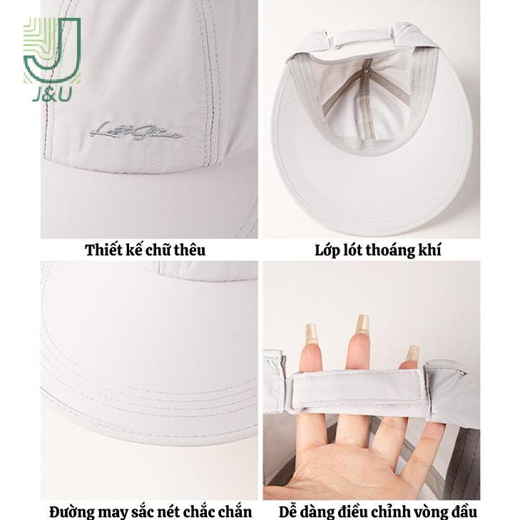 J & U Nhanh Khô Vành Lớn Chống Nắng Mũ Thể Thao Bóng Chày Ngoài Trời Mới