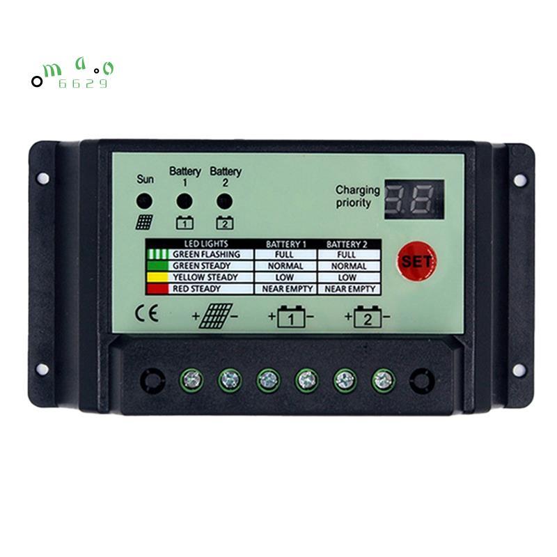 Pin hệ thống Bộ điều chỉnh bảng điều khiển nguồn Bộ sạc PWM 12V 24V (20A) 1 CÁI