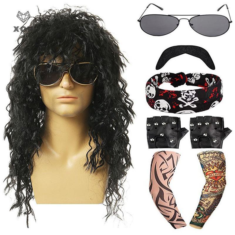 Trang Phục Rocker Nam Nữ Style 70s với Kính Mát và Vòng Cổ