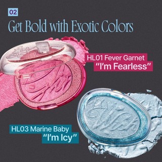Phấn Bắt Sáng FWEE Glitz Stone Highlighter Nhũ Siêu Mềm Mịn, Lâu Trôi, Tạo Hiệu Ứng 3D 12 Màu 5.9g