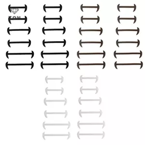 12 Chiếc Co Giãn Miễn Phí Buộc Dây Lười Silicon Dây Giày Đầm [Mina]