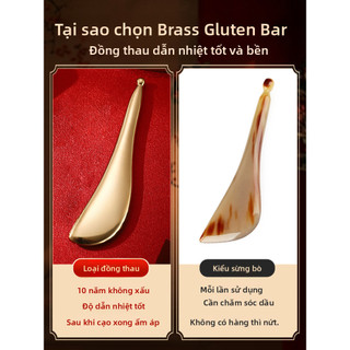 Cây Gõ Mặt Massage Đồng Thau Vàng - Giảm Phù Mặt, Thư Giãn Da - Dụng Cụ Chăm Sóc Da Tại Nhà