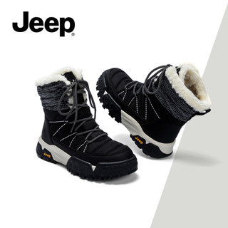 Giày Bốt Tuyết JEEP Nữ Mùa Đông Cao Cấp Dày Lớp Lót Lông Cừu Chống Thấm Nước Chống Trơn Trượt Giày Cotton Ngoài Trời Chống Lạnh