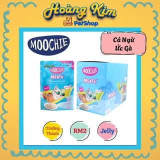 Pate MOOCHIE Mèo [12 - 24 - 48 GÓI] Thái Lan nhiều vị gói 70G hỗ trợ hệ tiêu hóa và tiêu búi lông