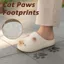 Dép Mèo CHEESELY, Kitty Mules Ấm Áp Chống Thấm Nước, Len Đóng Lưng Đáng Yêu Nâng Cao Đáy Dép Mèo Ngoài Trời Trong Nhà