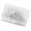 SMILE 100 Chiếc Corsage Pins, Đầu Tròn Ngọc Trai Trắng Chân, Đồ Trang Trí Giả Ngọc Trai Bó Hoa Chân Trang Trí Đám Cưới