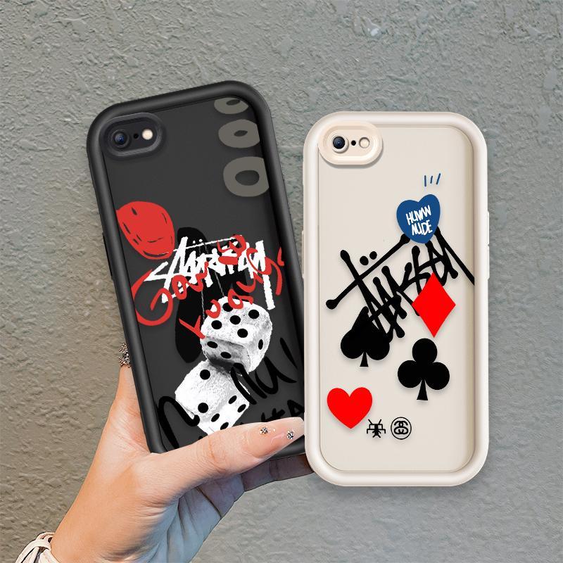 Ốp Lưng Cho iPhone 6 6s 7 8 se2020 Plus Hoạt Hình Silicon Phụ Kiện Vỏ Điện Thoại Mềm TPU Xúc xắc Mắt Thiên Thần Chống Sốc Ốp Lưng