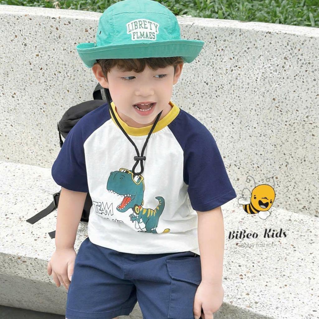 Bộ quần áo CỘC TAY TEAM COOLK KID  cho bé trai , Quần  áo chất COTTON mềm thoải mái cho bé
