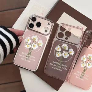 Hoa trắng Trường hợp iPhone 17p 1615 Hàng ngày 1413 Sáng tạo Xs12 Mới