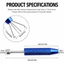 Kẹp trang sức PYCOU 4 Prong, Dụng cụ nhặt kim cương 4 móng tay phong cách ngắn, Kẹp Prong tinh xảo Dụng cụ cầm tay chính xác Dụng cụ kẹp đá quý cầm tay Mini Phân loại đá quý