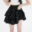 PNPIA- Cao Cấp Nơ Một Dòng Váy Bánh Hàn Quốc Hai Lớp Váy Nữ Thời Trang Cho Ngày Và Ngày Lễ