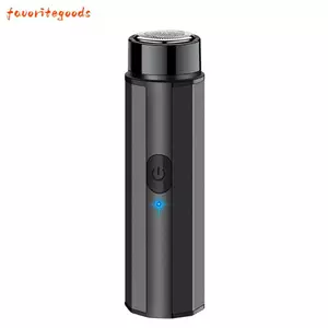 Dao cạo bỏ túi FAVORITEGOODS, Máy cạo râu điện Mini chống nước, Dao cạo râu nam có độ ồn thấp có thể sạc lại USB cho gia đình và du lịch